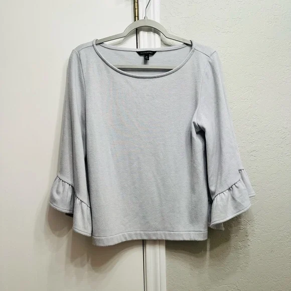 Banana republic grey bell half sleeve blouse - Picture 1 of 4